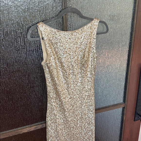 Theia Gemma Elegant Gold Sequin Evening Gown size 4. - Picture 12 of 13